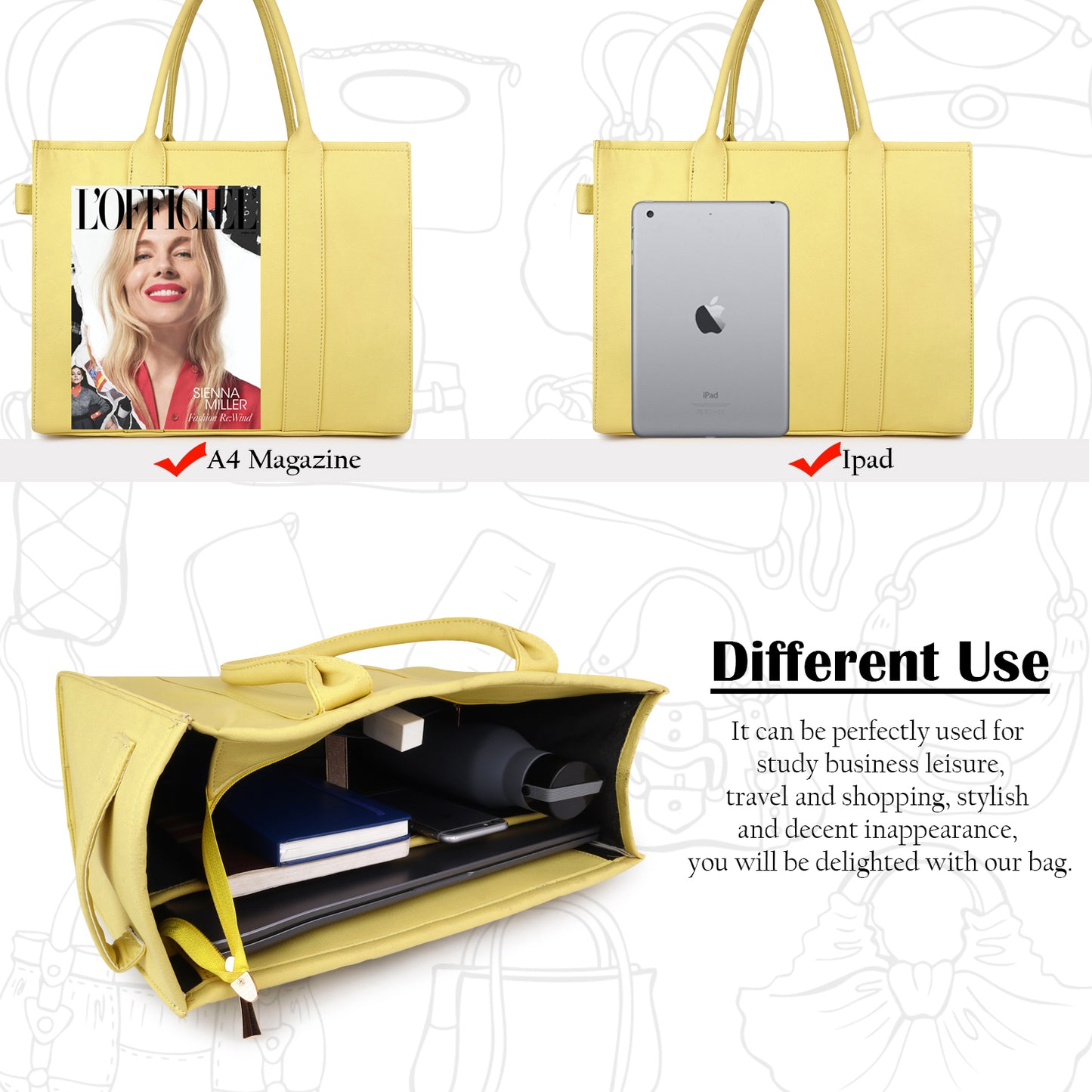 Women Small Tote Bag (0048)