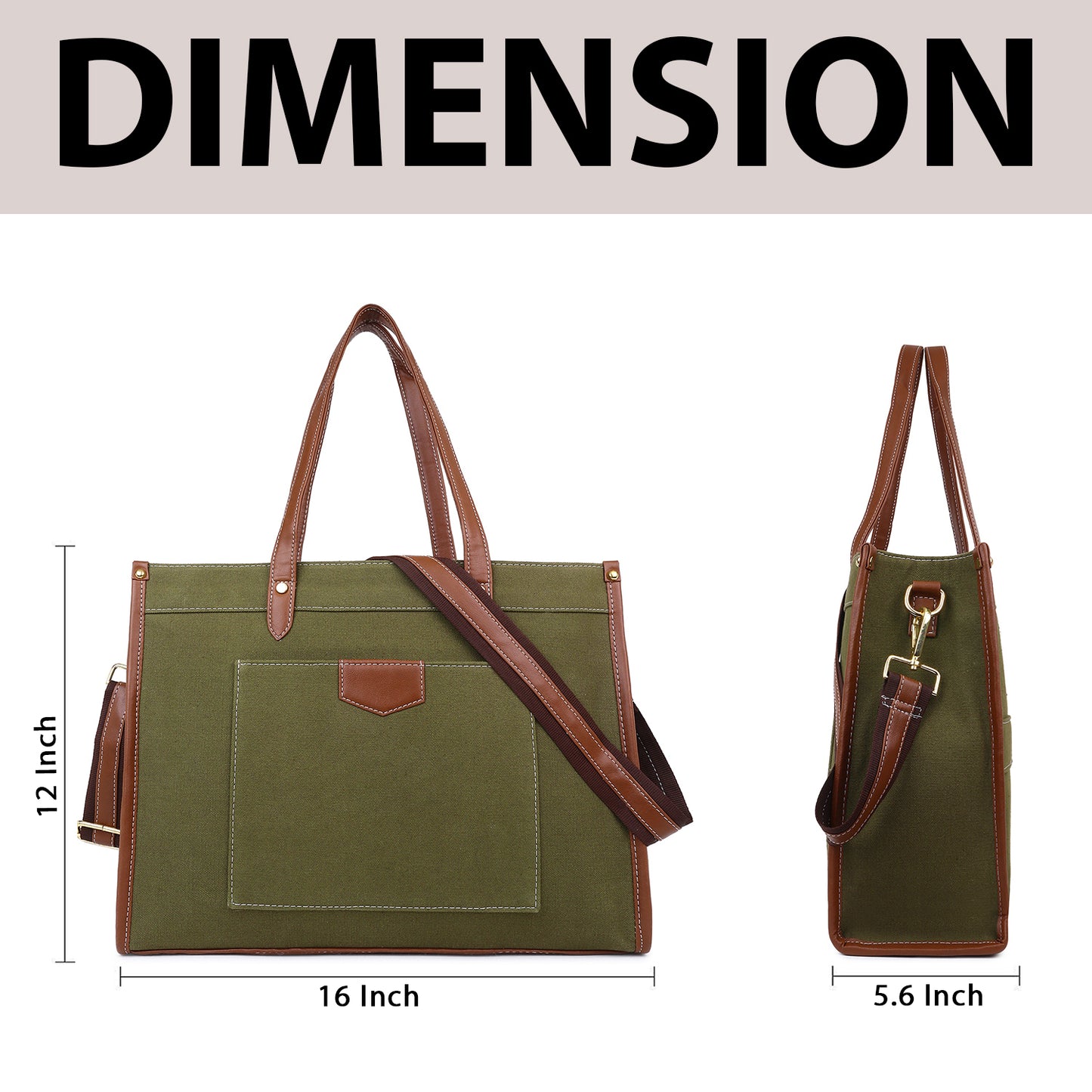 Noir Charm Laptop Tote
