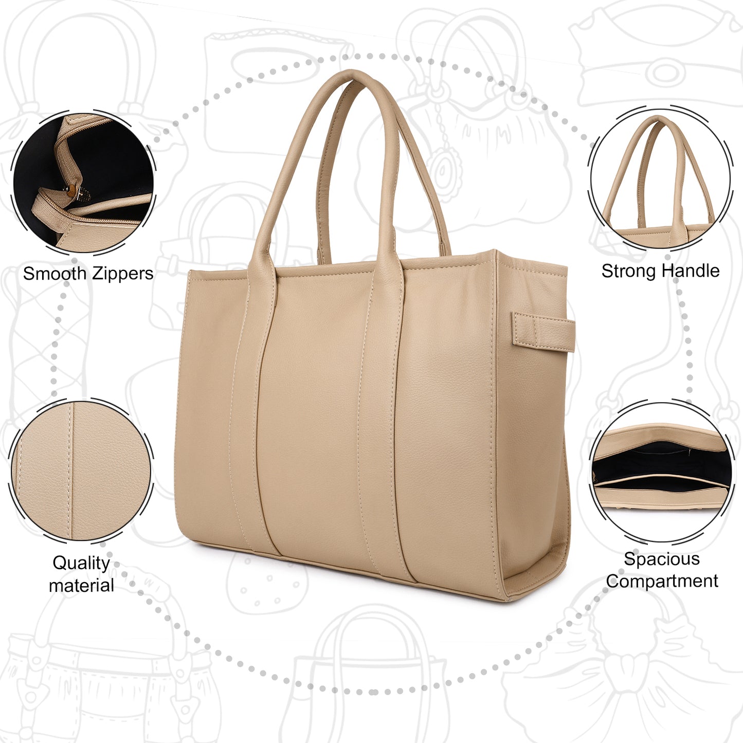 Women Small Tote Bag (0048)