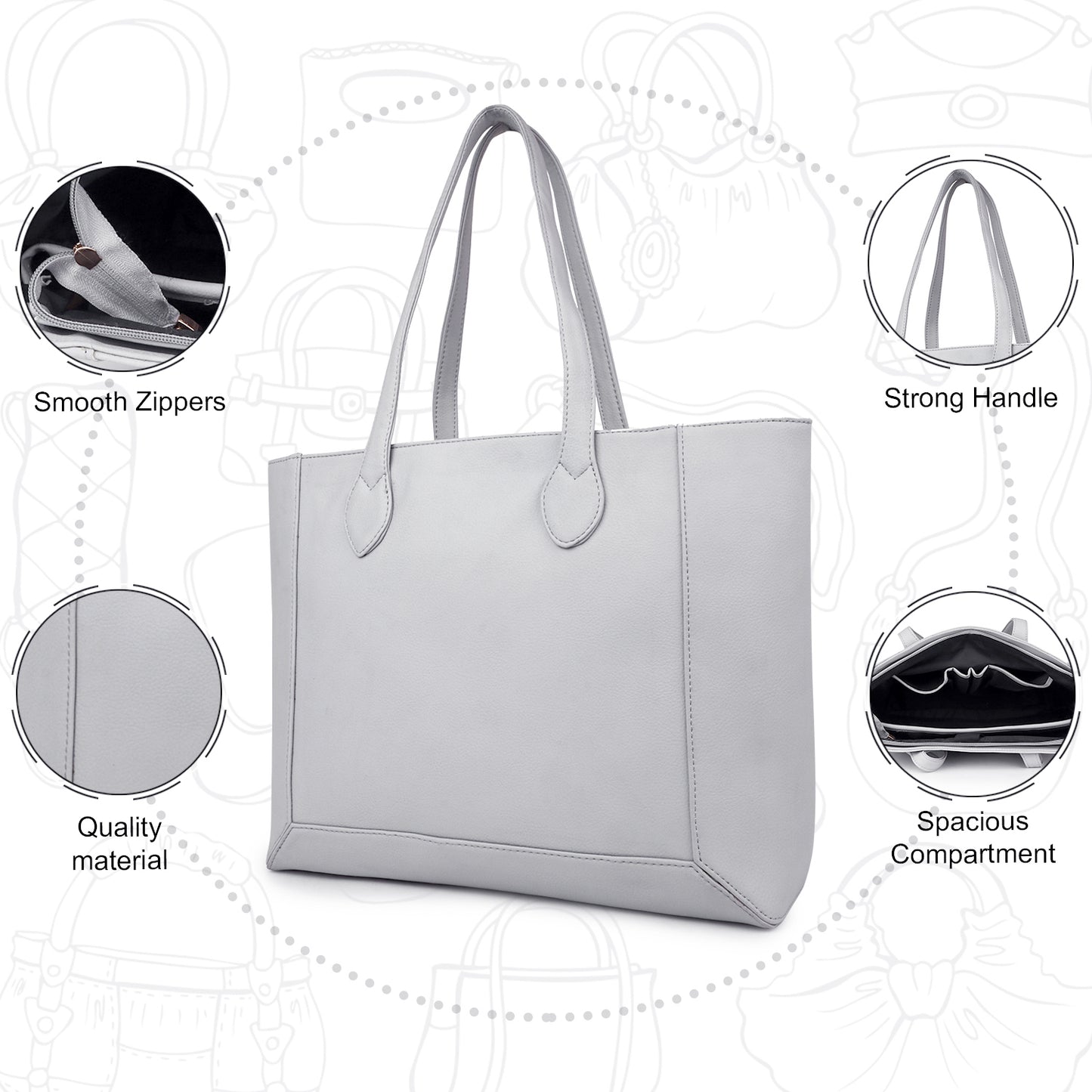 Women Small Size Tote Bag (0049)