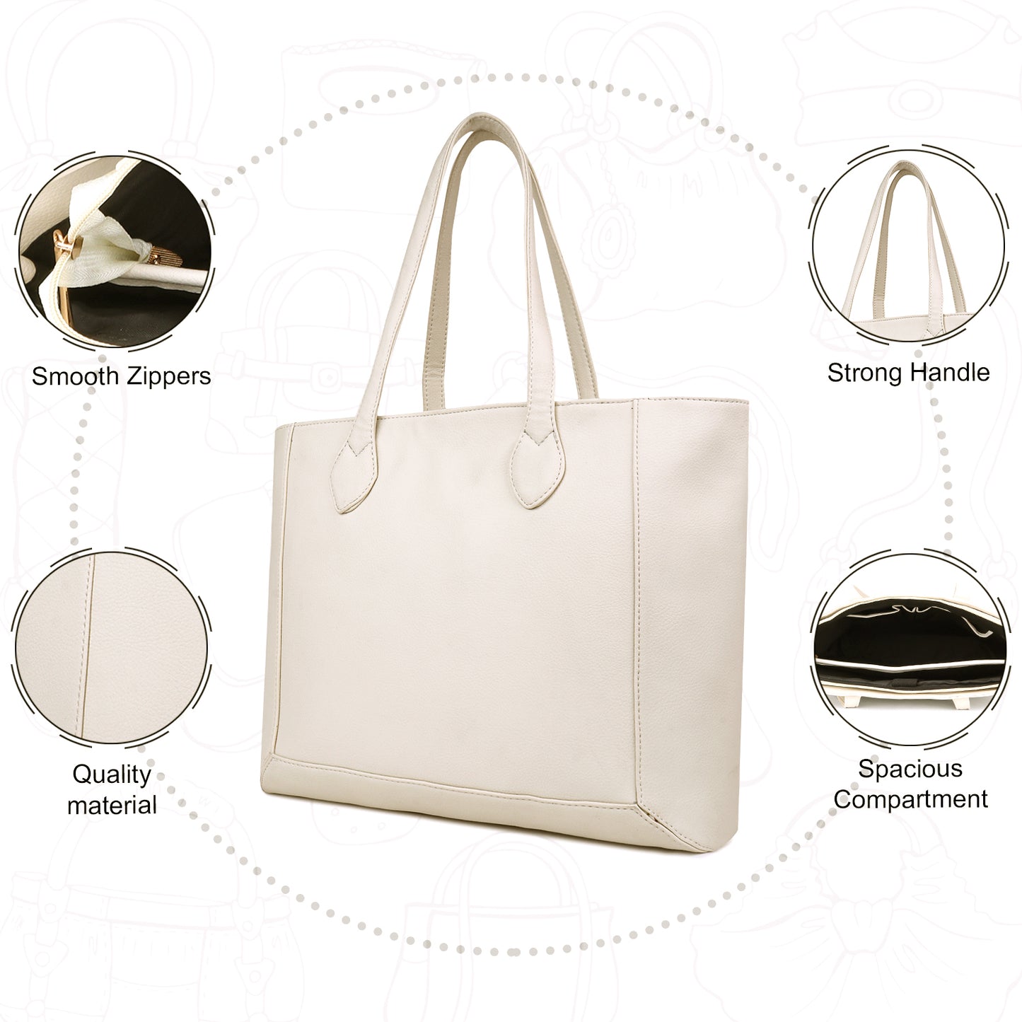 Women Small Size Tote Bag (0049)