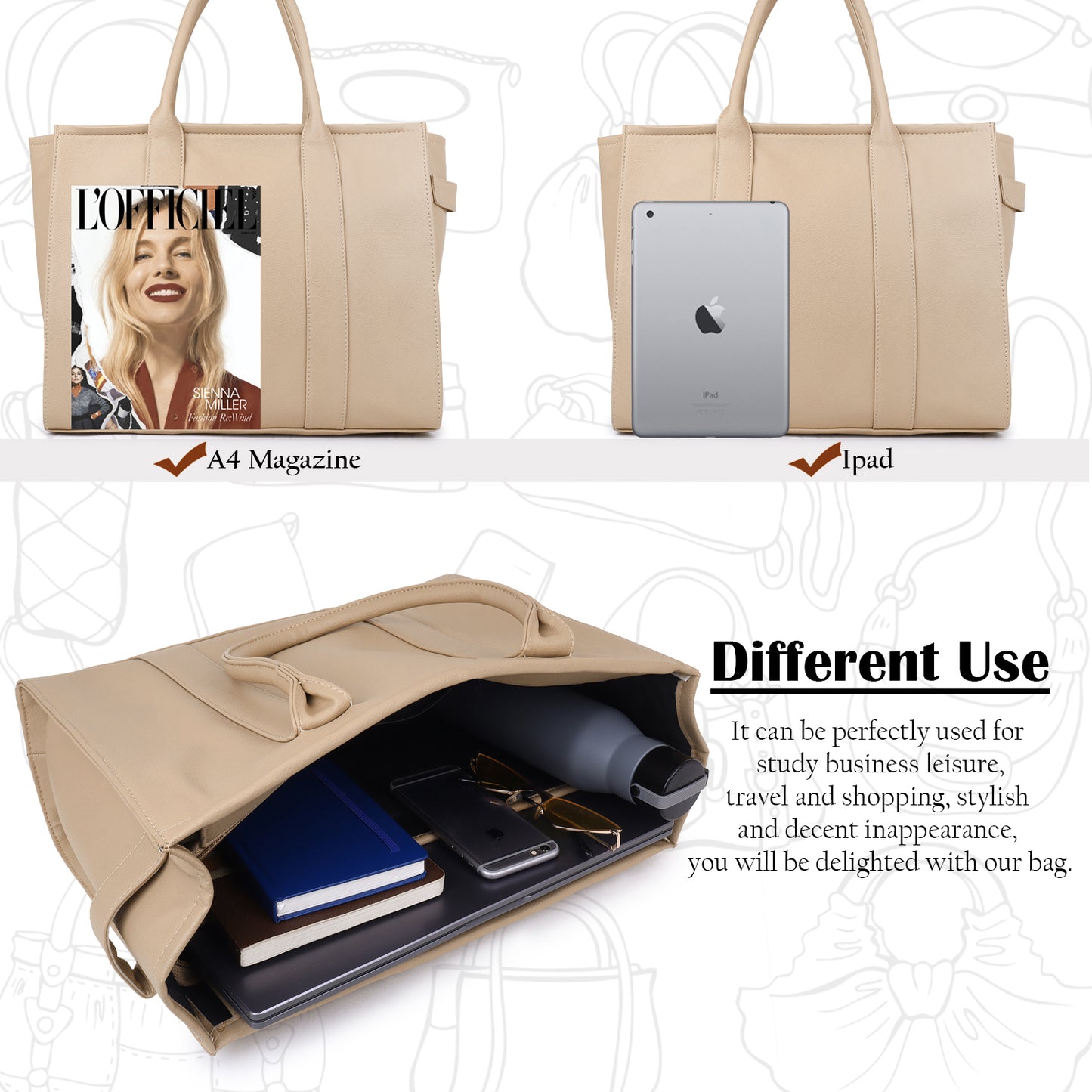 Women Small Tote Bag (0048)