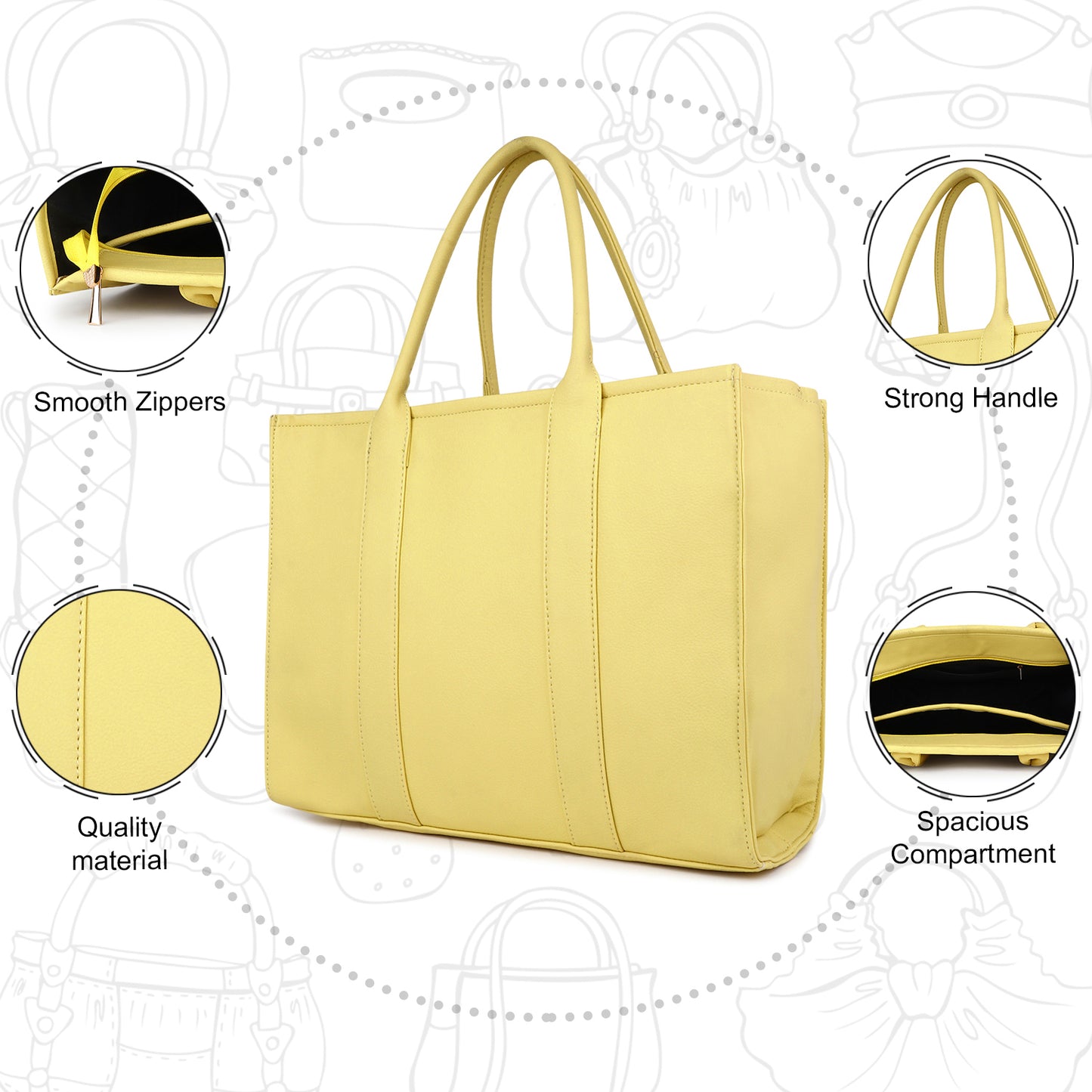 Women Small Tote Bag (0048)