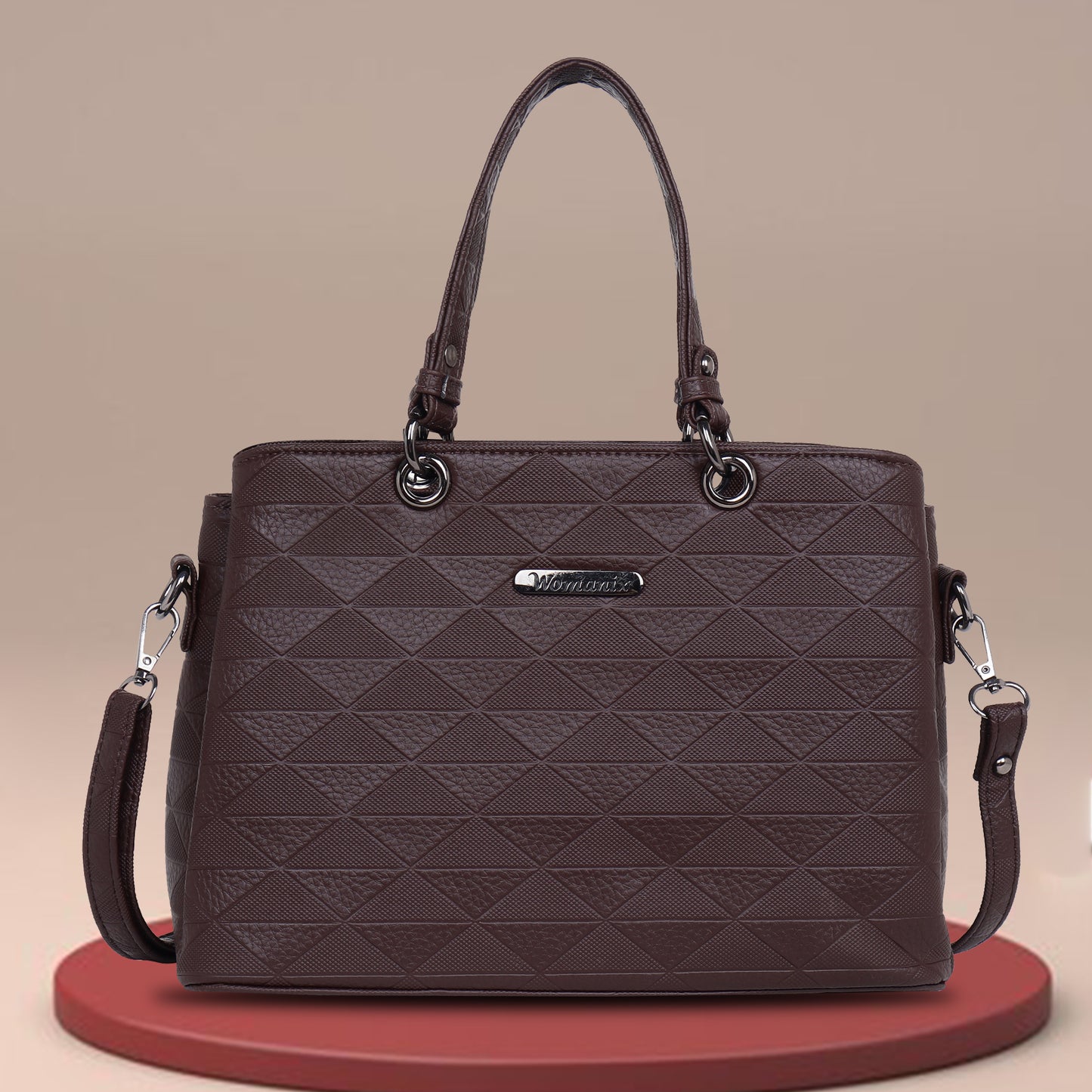 Tri- Compartment Handbag