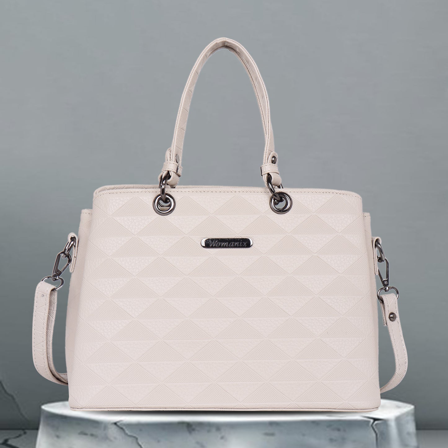 Tri- Compartment Handbag