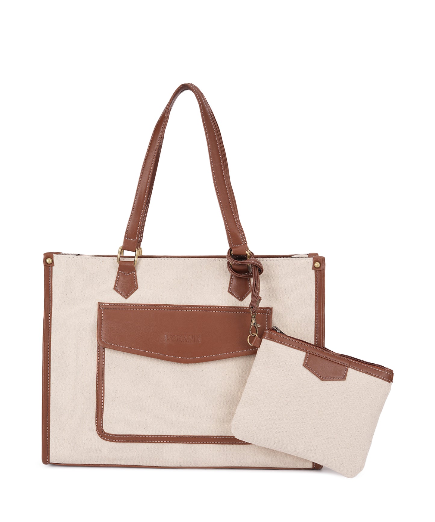 Canvas Laptop Tote Bag 14 Inch Casual Briefcase Handbag