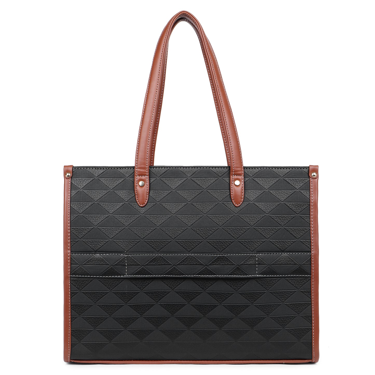 Womanix Laptop Tote Bag PU Laptop Bag 14 inch Work Shoulder Bags Casual Briefcase Handbag for Travel, Office, College (0089)