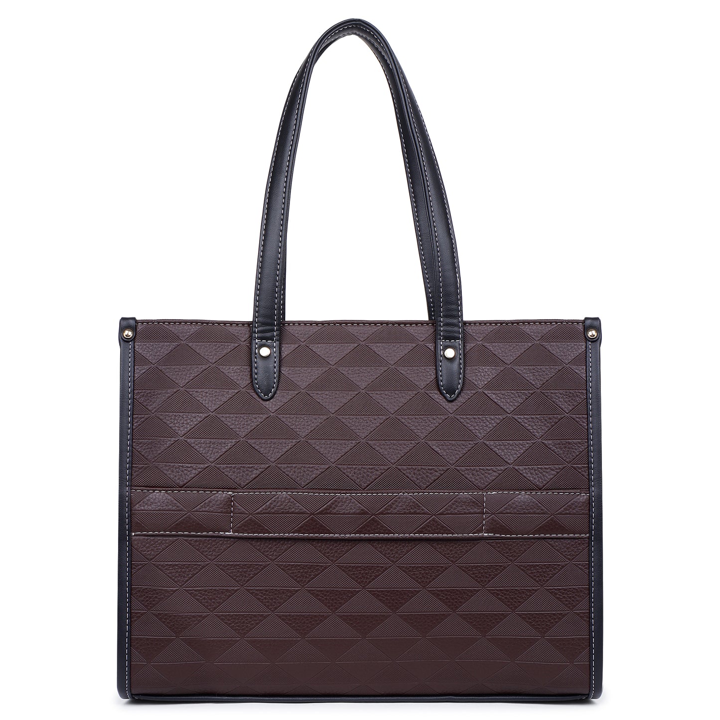 Womanix Laptop Tote Bag PU Laptop Bag 14 inch Work Shoulder Bags Casual Briefcase Handbag for Travel, Office, College (0089)