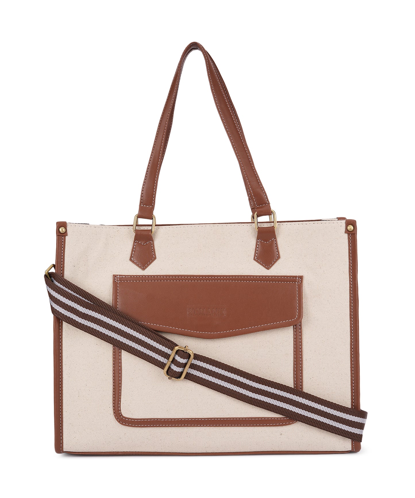 Canvas Laptop Tote Bag 14 Inch Casual Briefcase Handbag
