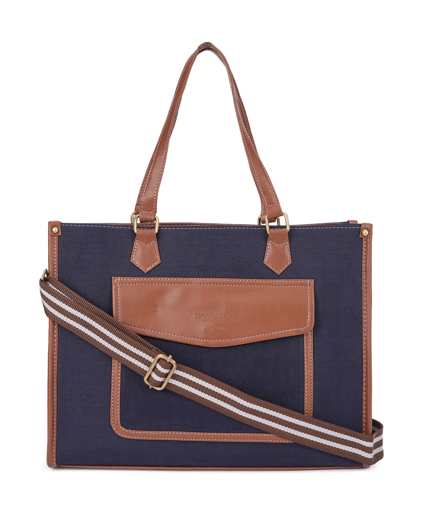 Canvas Laptop Tote Bag 14 Inch Casual Briefcase Handbag