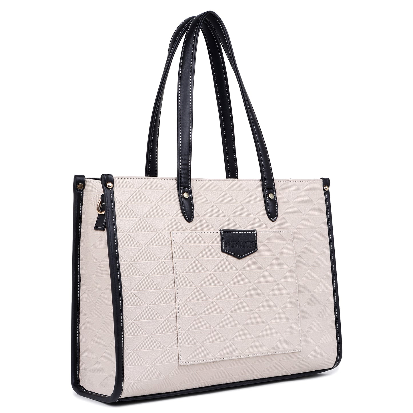 Womanix Laptop Tote Bag PU Laptop Bag 14 inch Work Shoulder Bags Casual Briefcase Handbag for Travel, Office, College (0089)