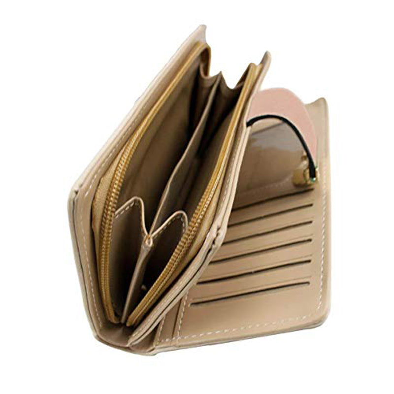 Tri-fold Fashion Card Coin Holder Ladies Wallet