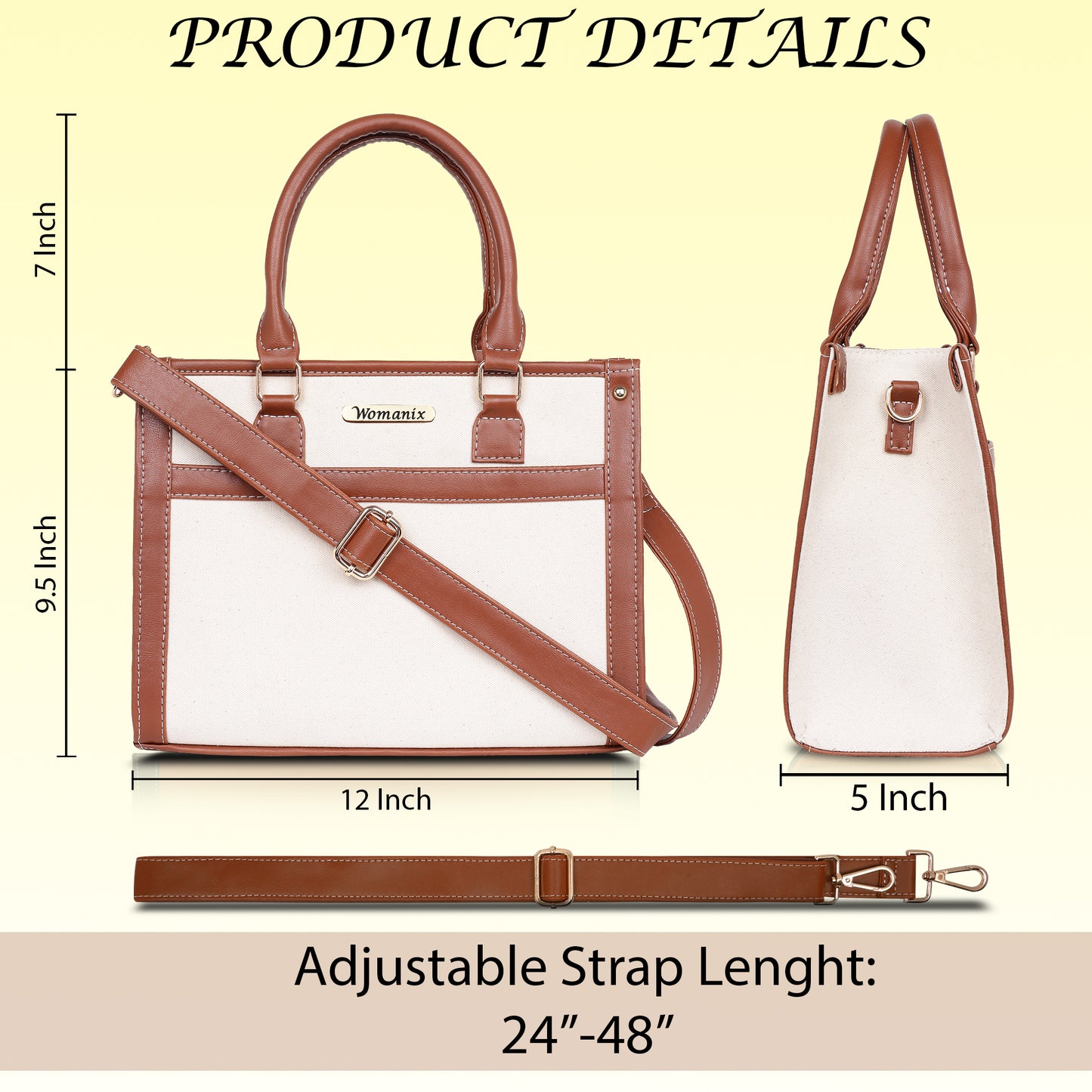 Womanix Purses and Handbags for Women, Tote Shoulder Bag Satchel Purse (97)