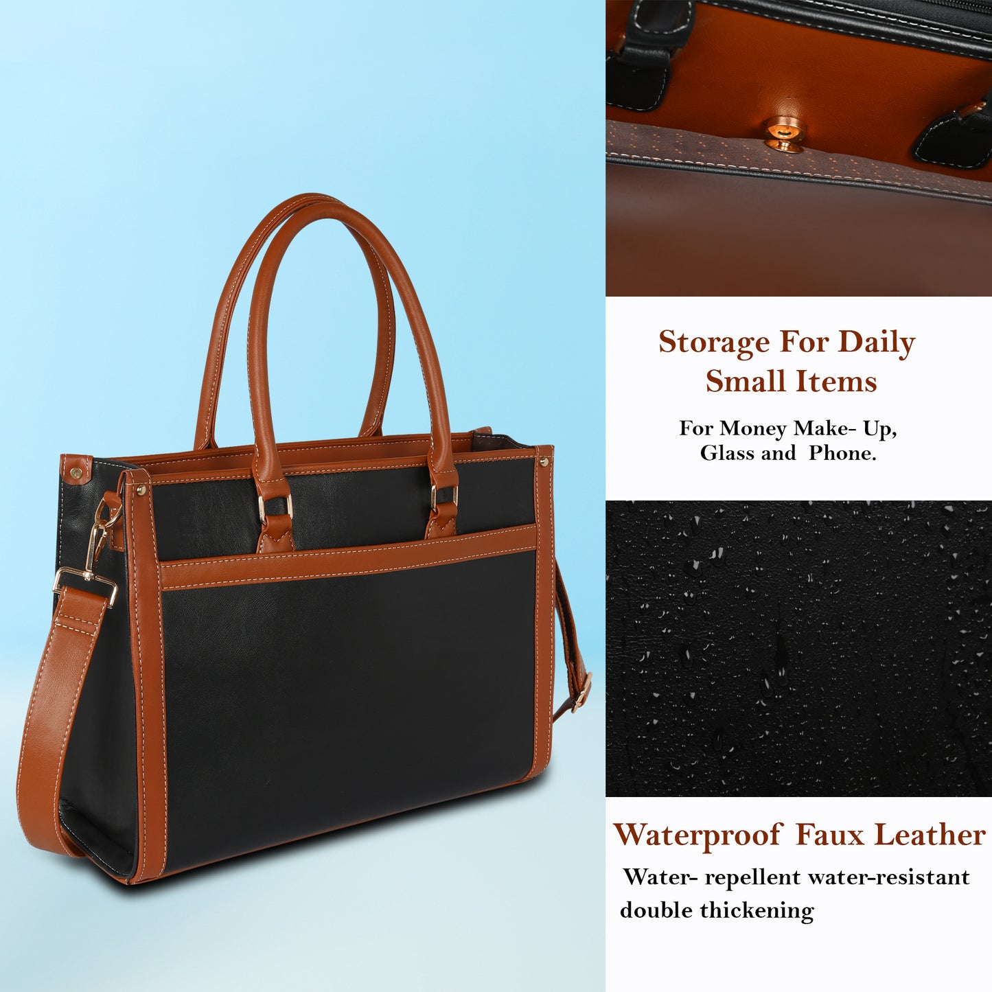 Women Canvas Laptop Tote Bag 14 Inch, College Bag, Office Bags(0073)