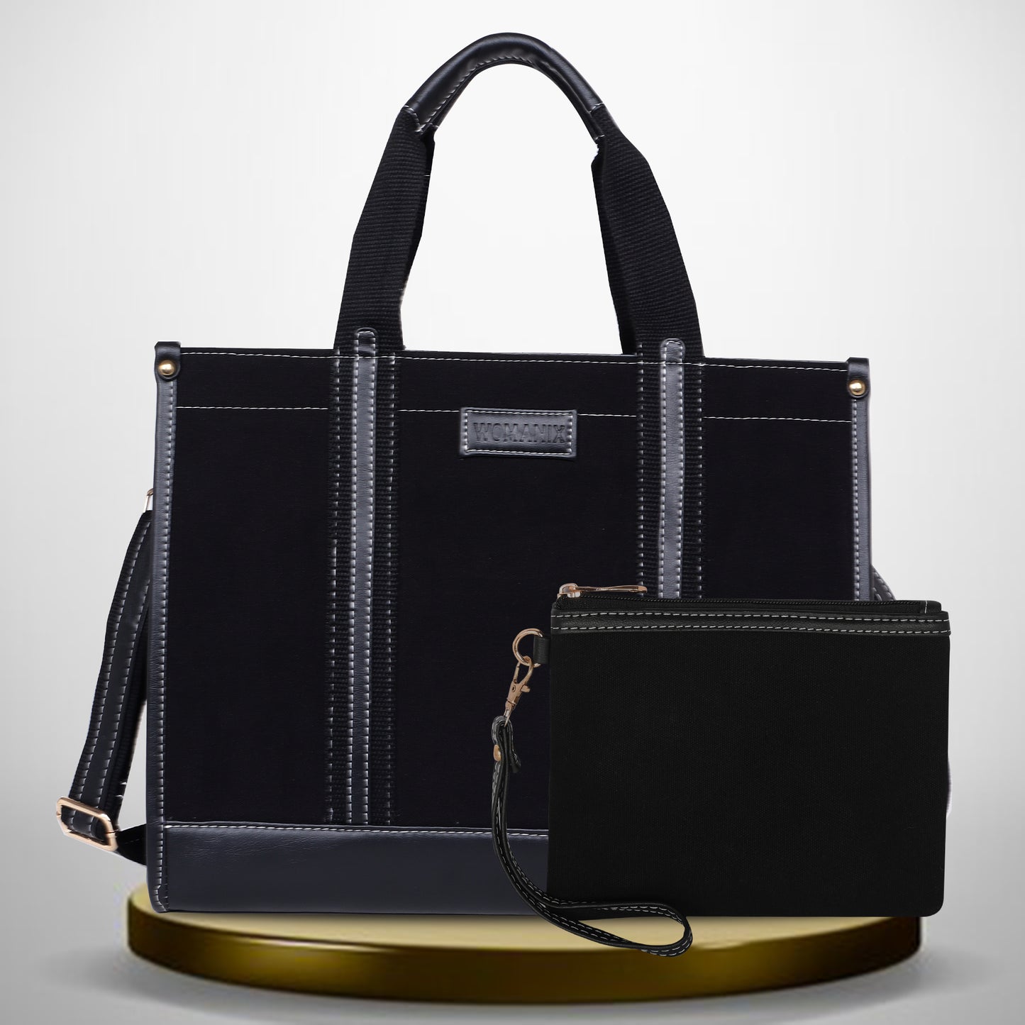 Canvas Laptop Tote Bag 14 inch Casual Briefcase Handbag