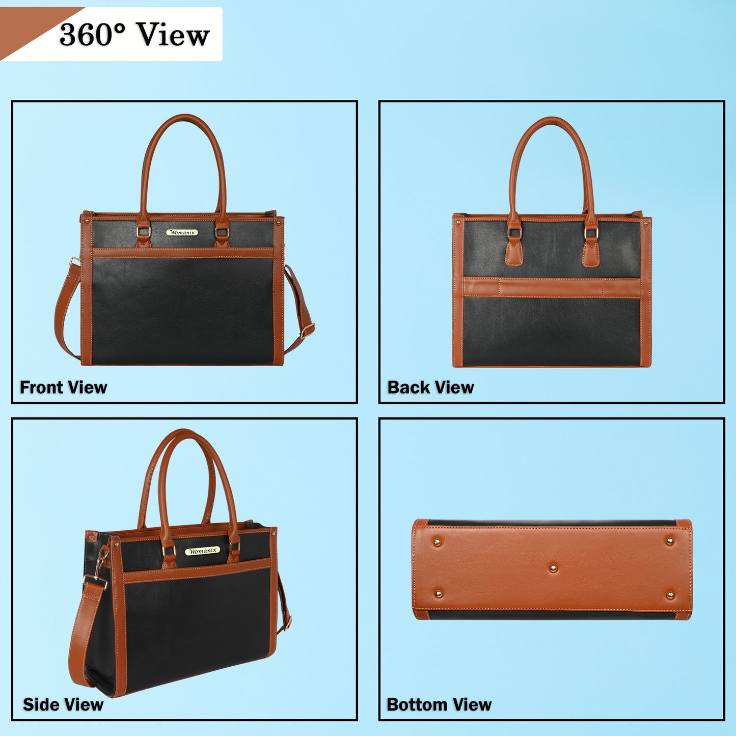 Women Canvas Laptop Tote Bag 14 Inch, College Bag, Office Bags(0073)