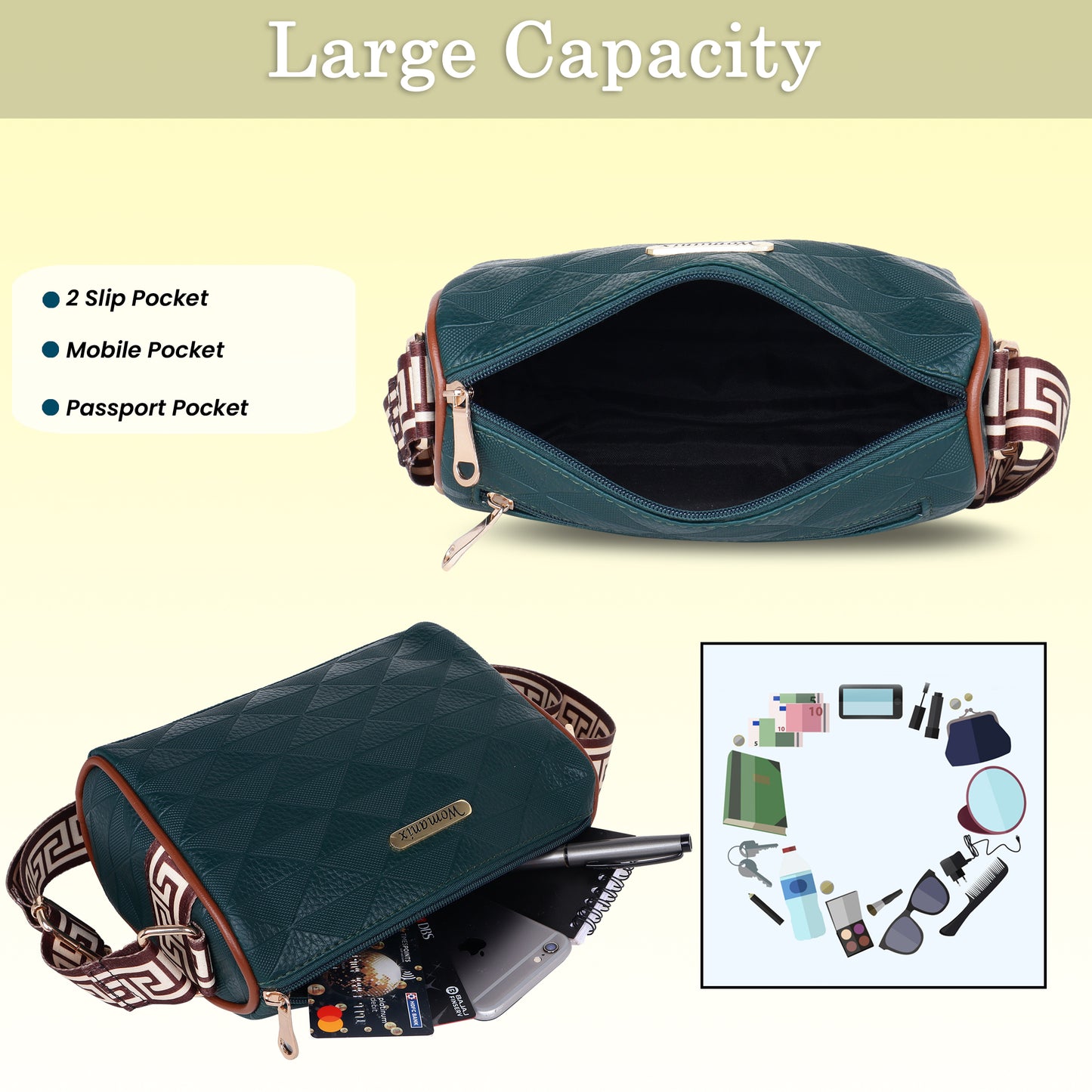 Womanix Cross Body Sling Bag For Daily Use
