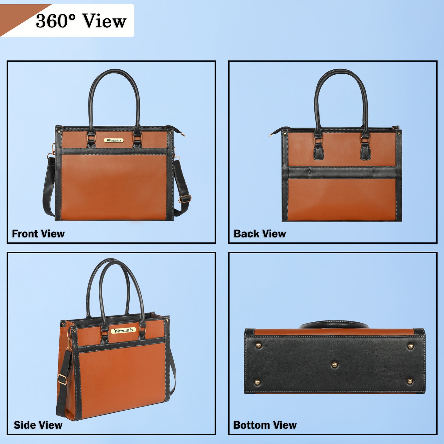 Women Canvas Laptop Tote Bag 14 Inch, College Bag, Office Bags(0073)