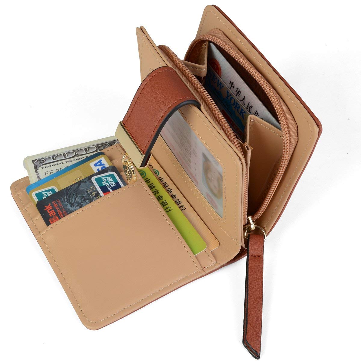 Tri-fold Fashion Card Coin Holder Ladies Wallet Small Size