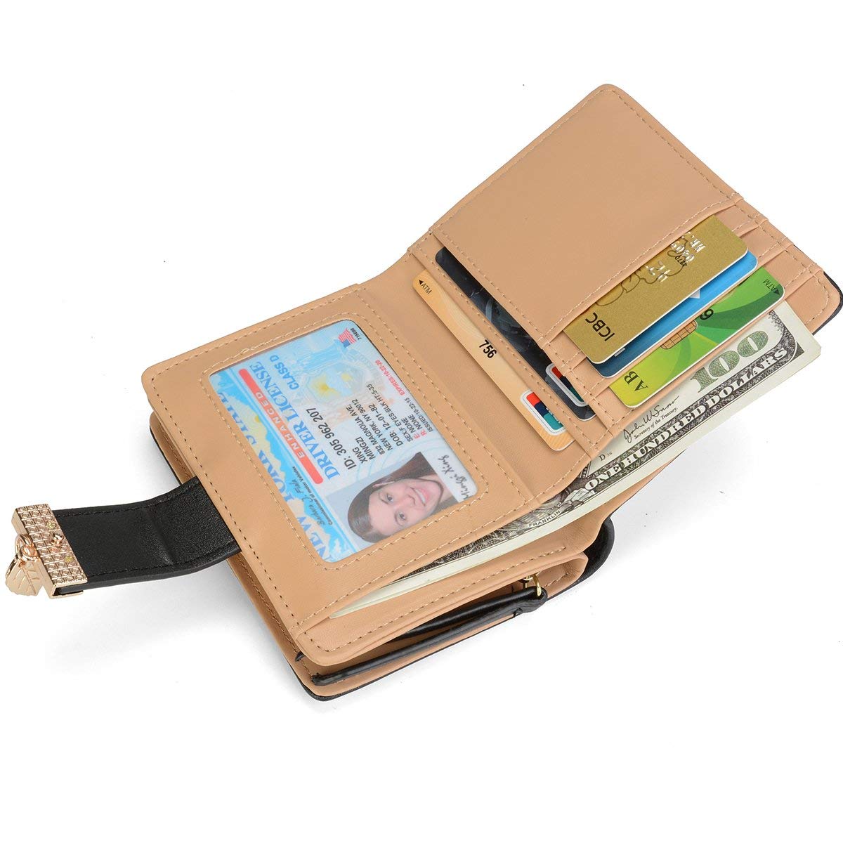 Tri-fold Fashion Card Coin Holder Ladies Wallet Small Size