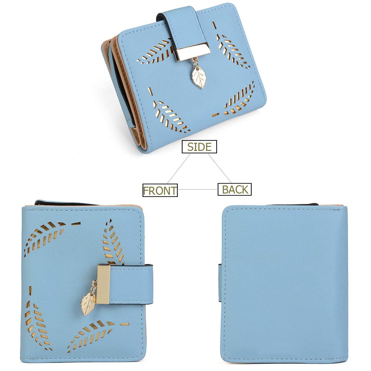 Tri-fold Fashion Card Coin Holder Ladies Wallet Small Size
