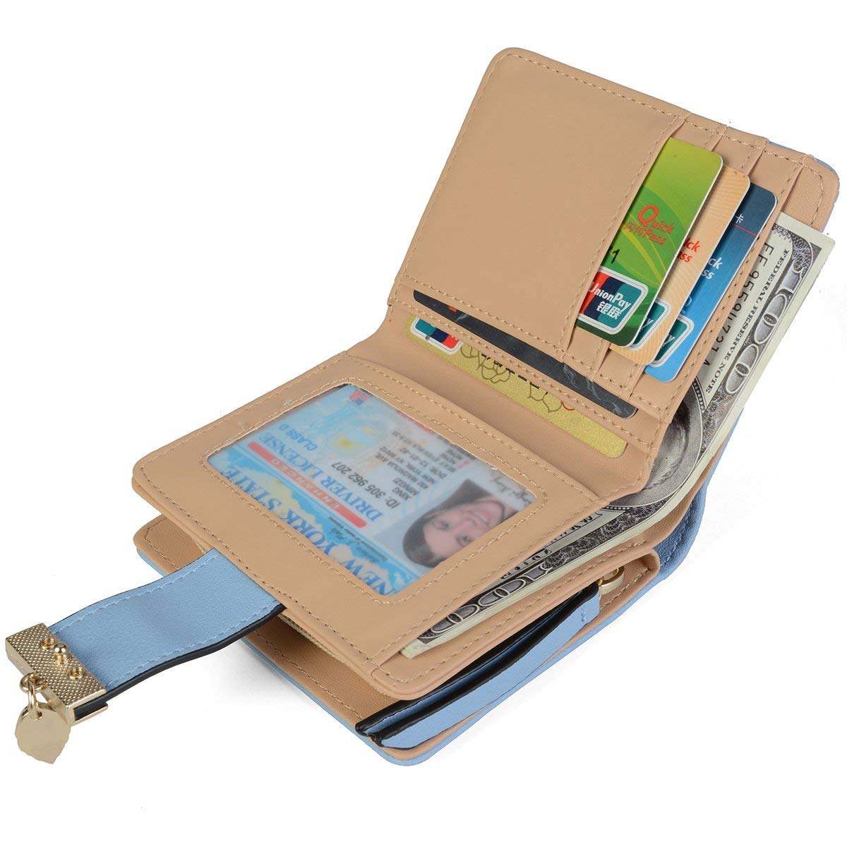 Tri-fold Fashion Card Coin Holder Ladies Wallet Small Size