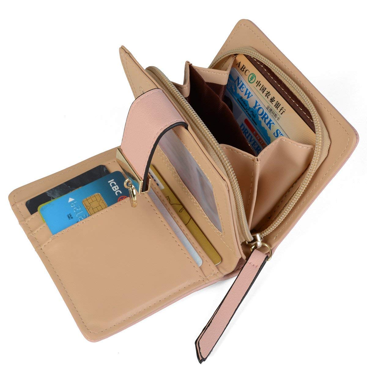 Tri-fold Fashion Card Coin Holder Ladies Wallet Small Size
