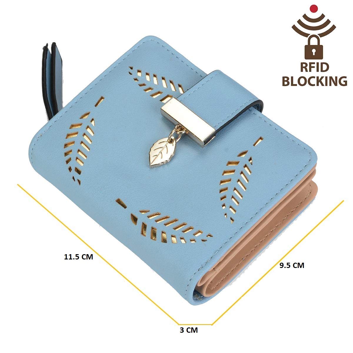 Tri-fold Fashion Card Coin Holder Ladies Wallet Small Size