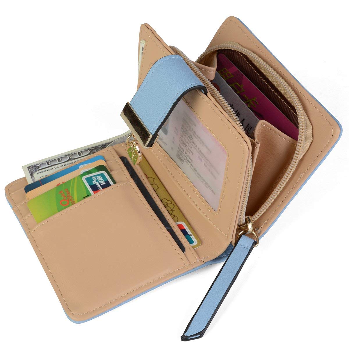 Tri-fold Fashion Card Coin Holder Ladies Wallet Small Size