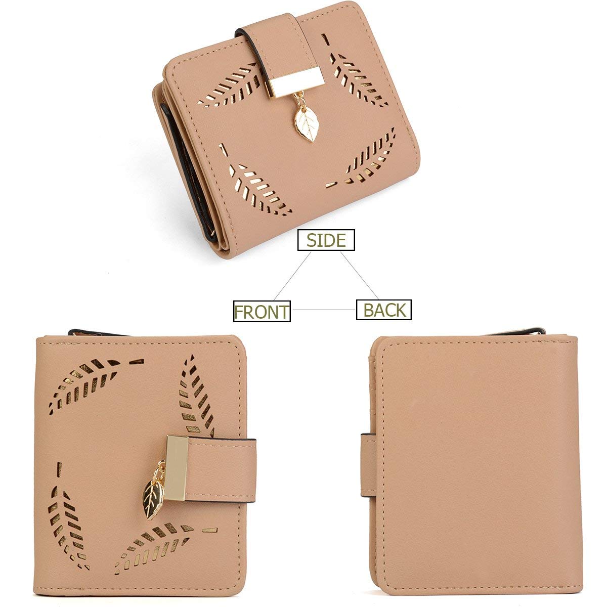 Tri-fold Fashion Card Coin Holder Ladies Wallet Small Size