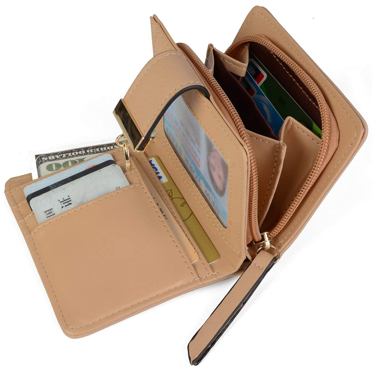 Tri-fold Fashion Card Coin Holder Ladies Wallet Small Size