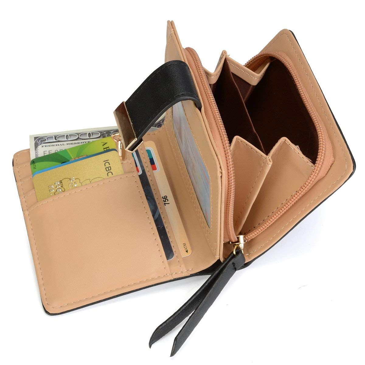 Tri-fold Fashion Card Coin Holder Ladies Wallet Small Size