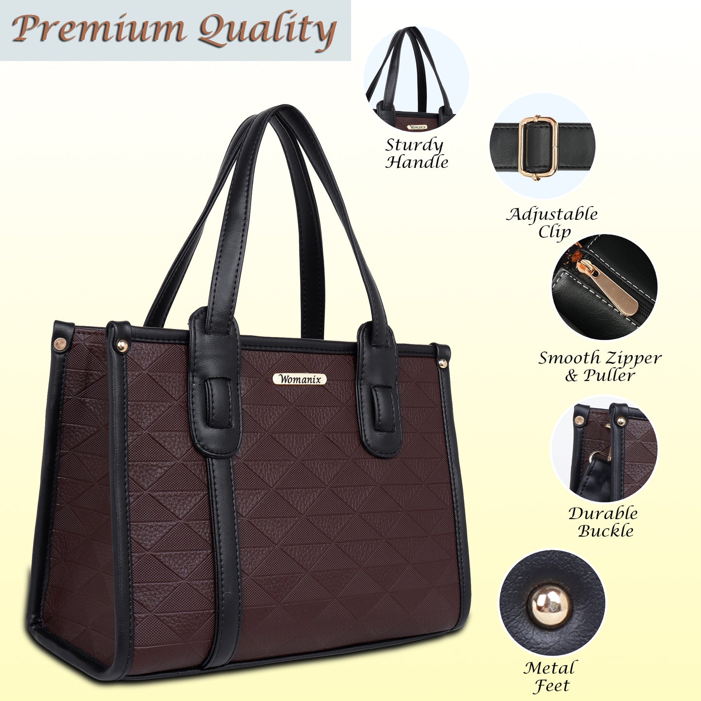 Womanix Purses and Handbags for Women, Tote Shoulder Bag Satchel Purse (95)