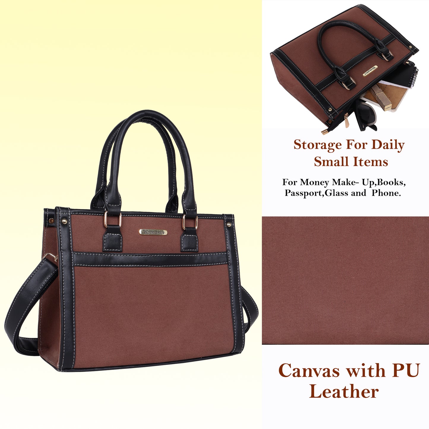 Womanix Purses and Handbags for Women, Tote Shoulder Bag Satchel Purse (97)