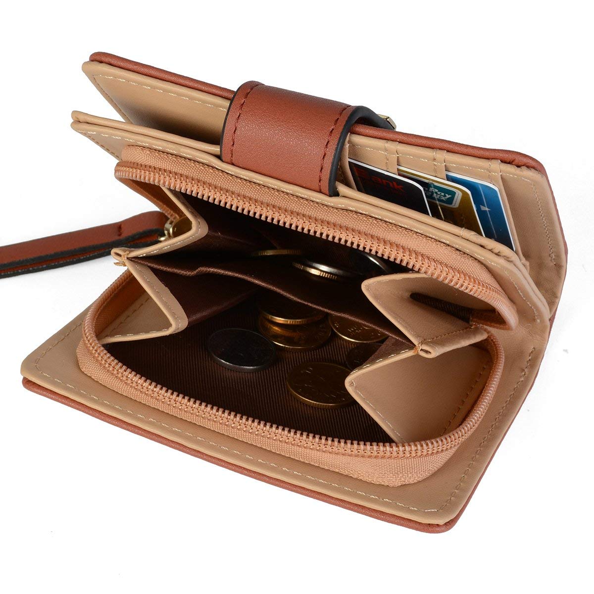 Tri-fold Fashion Card Coin Holder Ladies Wallet Small Size