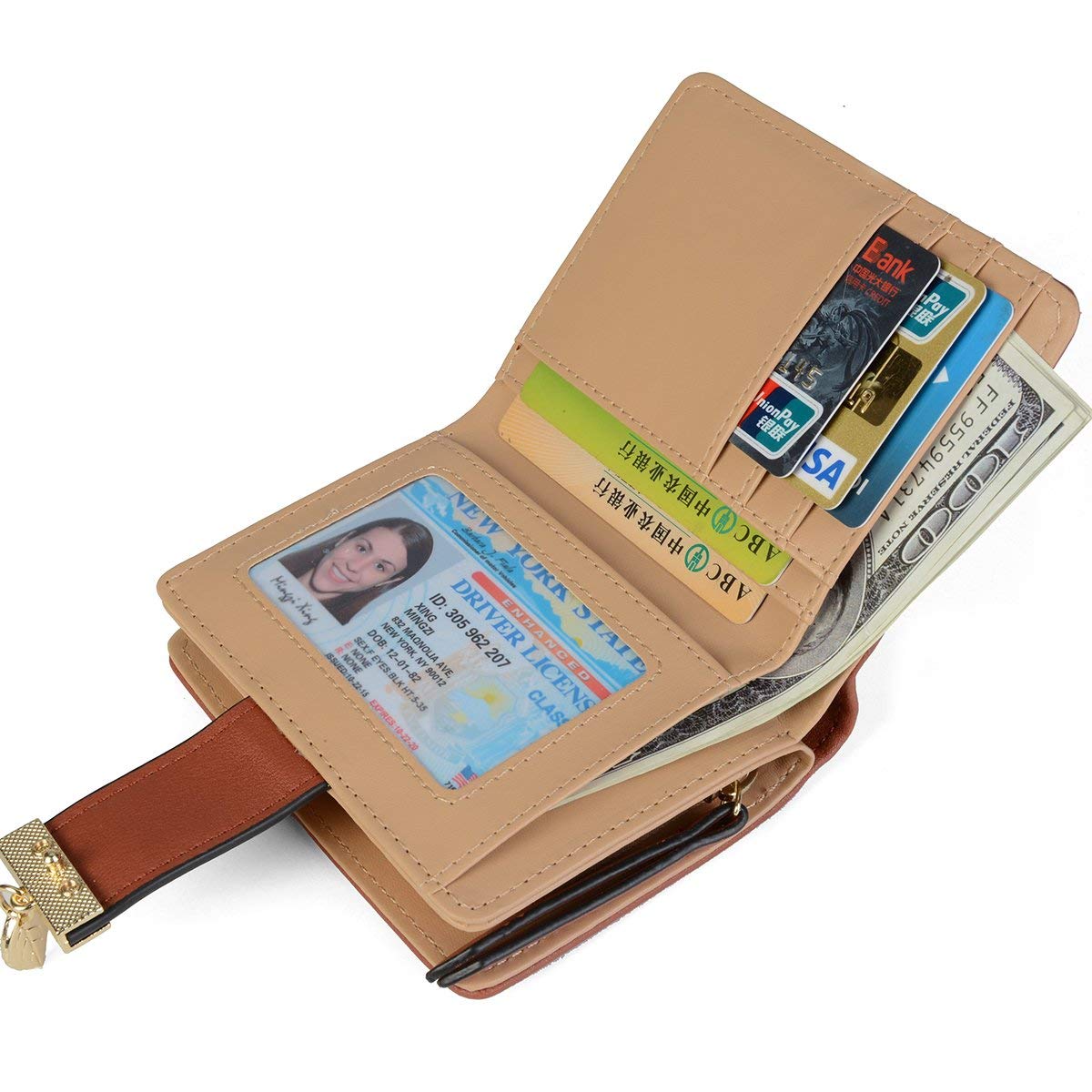 Tri-fold Fashion Card Coin Holder Ladies Wallet Small Size