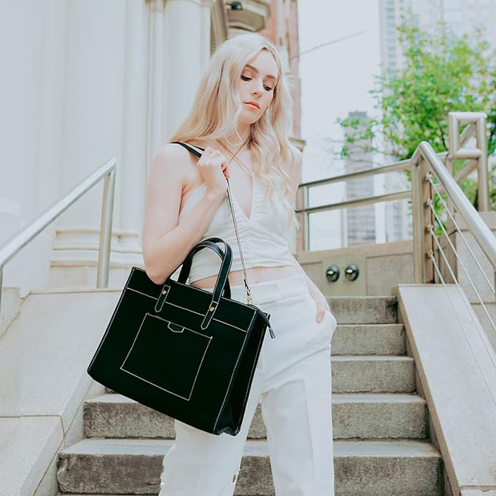 Noir Charm Laptop Tote