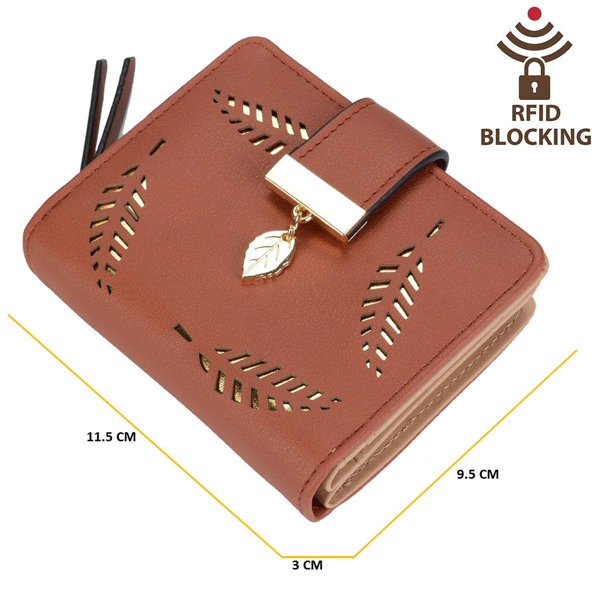 Tri-fold Fashion Card Coin Holder Ladies Wallet Small Size