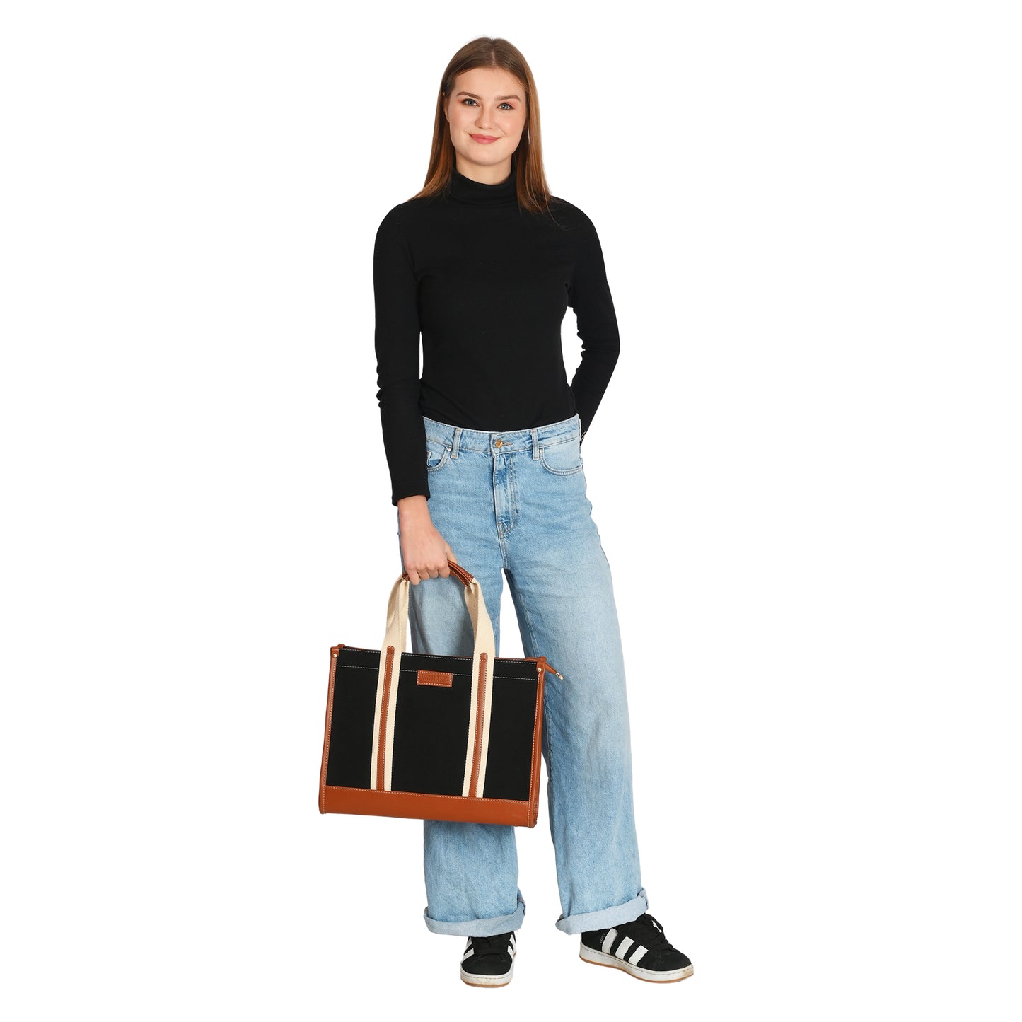 Canvas Laptop Tote Bag 14 inch Casual Briefcase Handbag