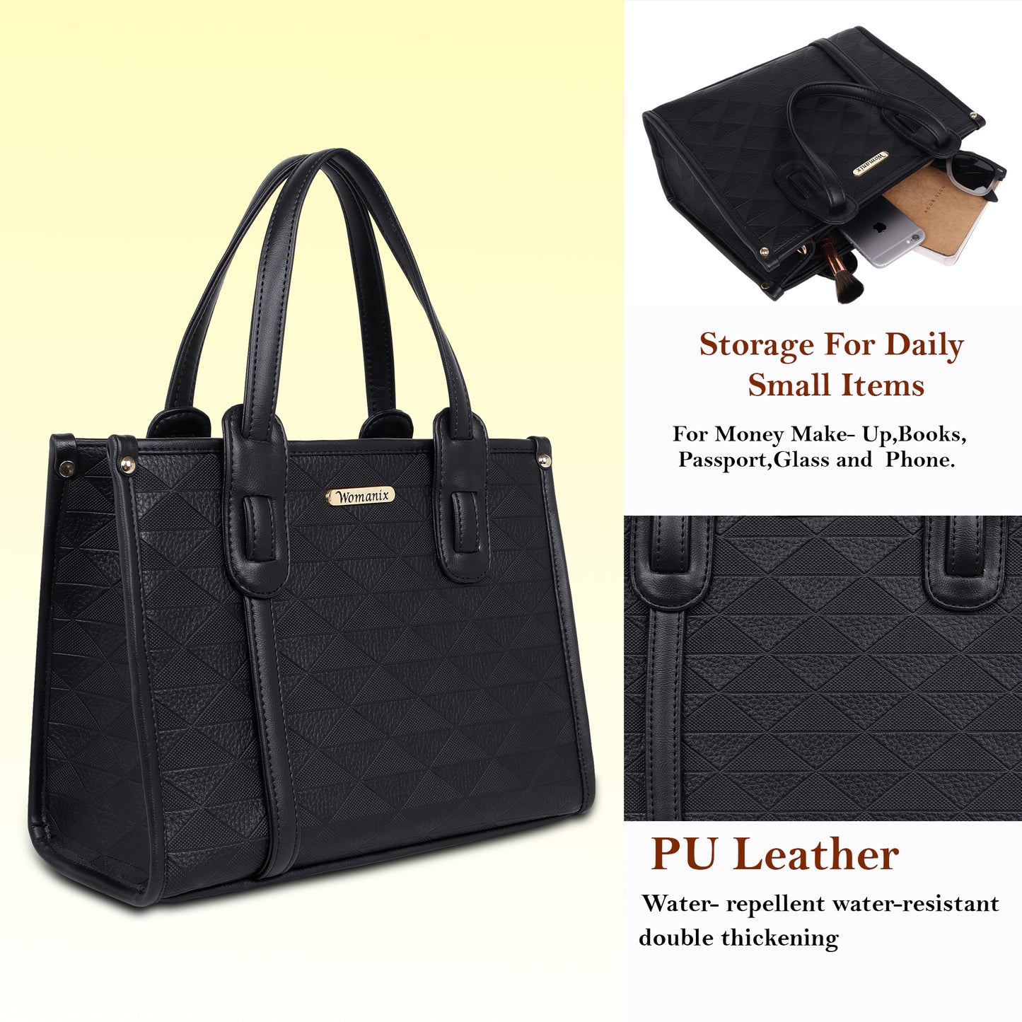 Womanix Purses and Handbags for Women, Tote Shoulder Bag Satchel Purse (95)