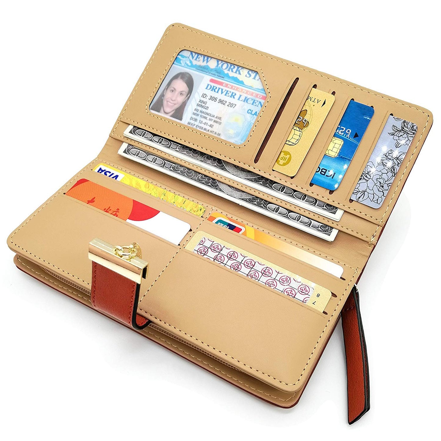 Tri-fold Fashion Card Coin Holder Ladies Wallet