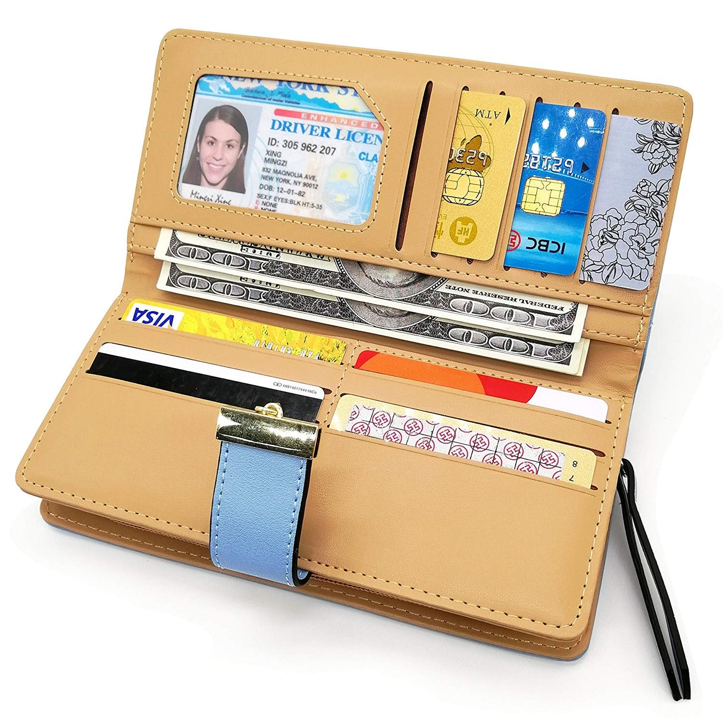 Tri-fold Fashion Card Coin Holder Ladies Wallet
