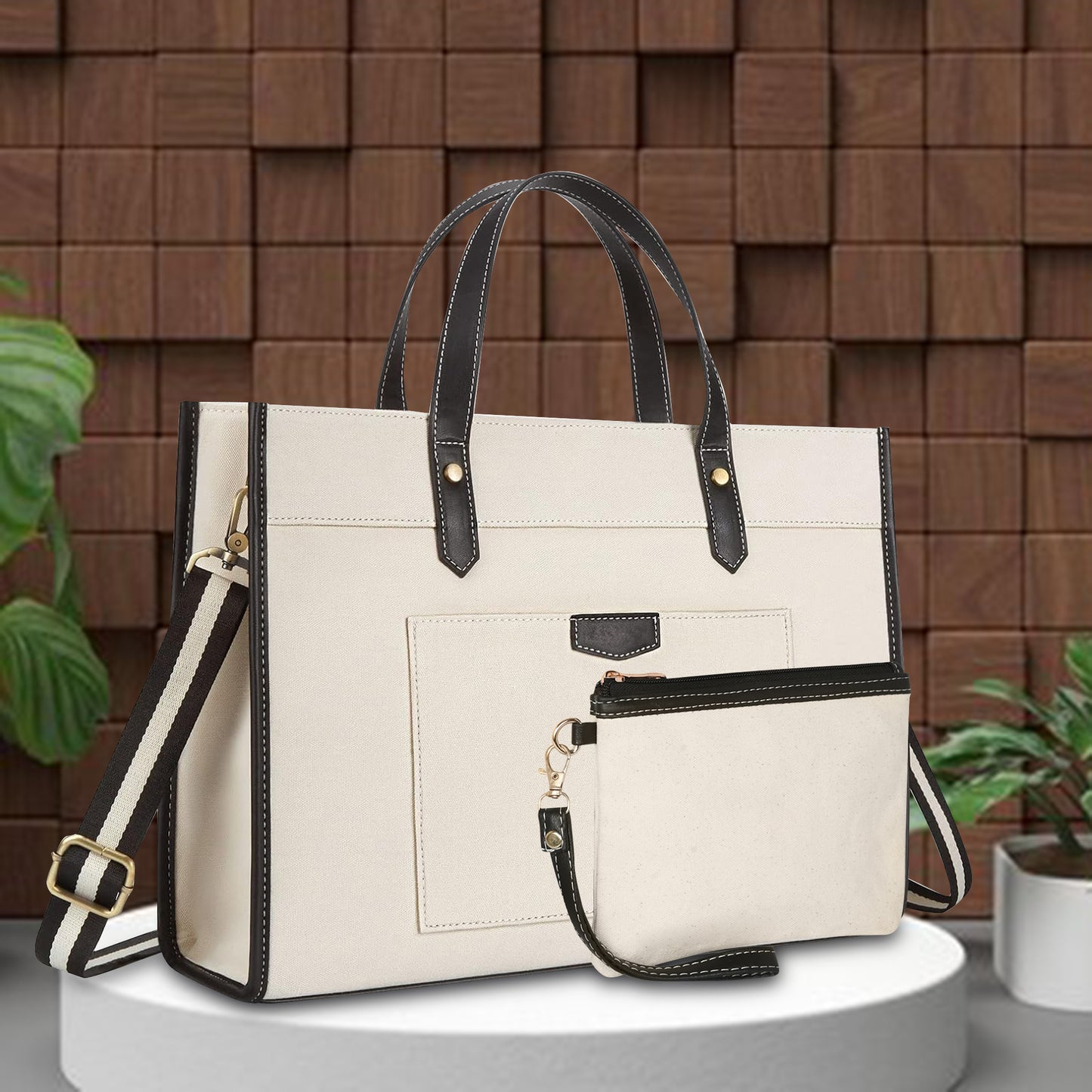 Noir Charm Laptop Tote
