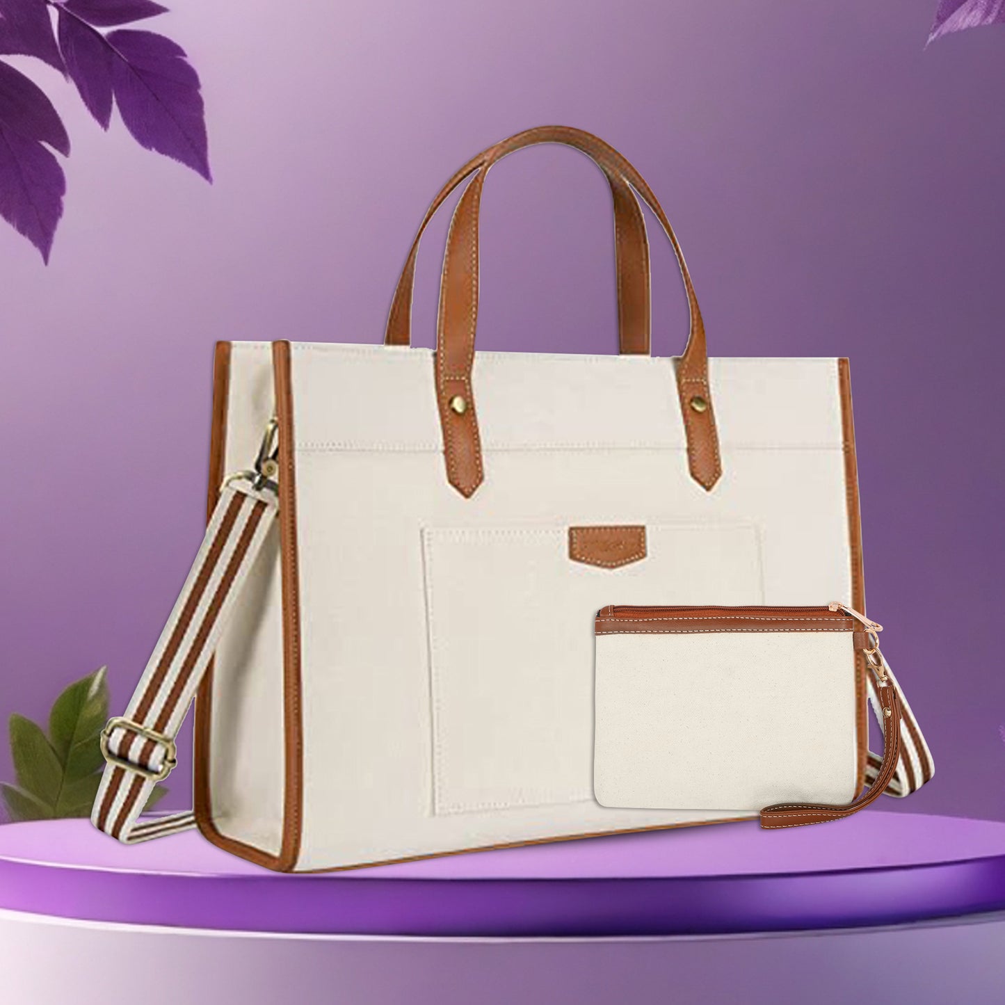 Noir Charm Laptop Tote