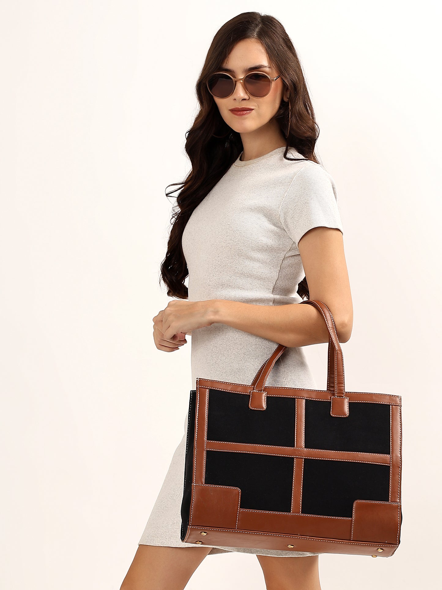 Canvas Laptop Tote Bag 14 inch Casual Briefcase Handbag