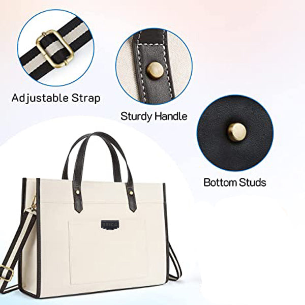 Noir Charm Laptop Tote