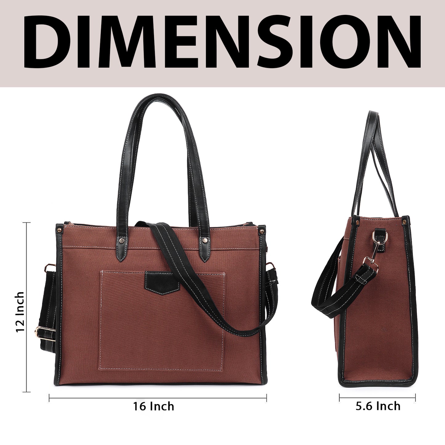 Noir Charm Laptop Tote