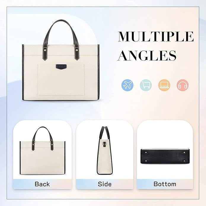 Noir Charm Laptop Tote