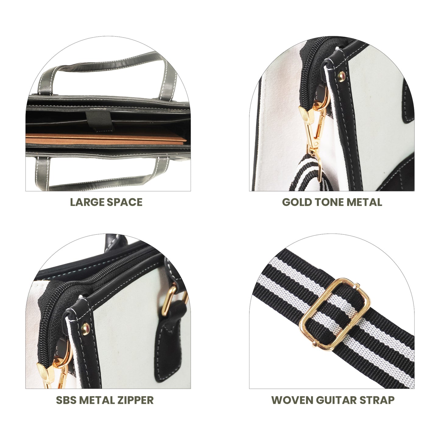 Women Canvas Laptop Tote Bag 14 inch Casual Briefcase Handbag