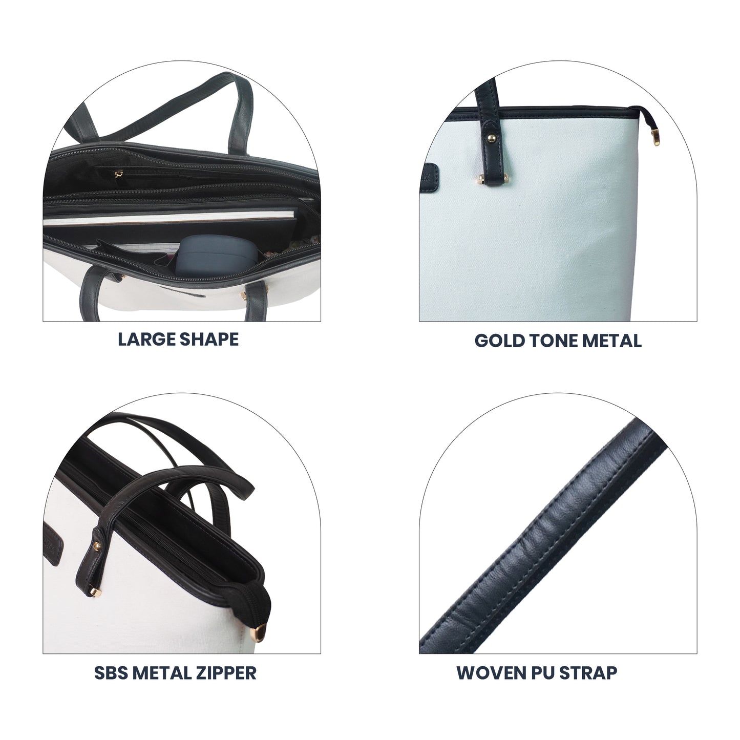 Womanix Canvas Laptop Tote Bag 14 inch Handbag
